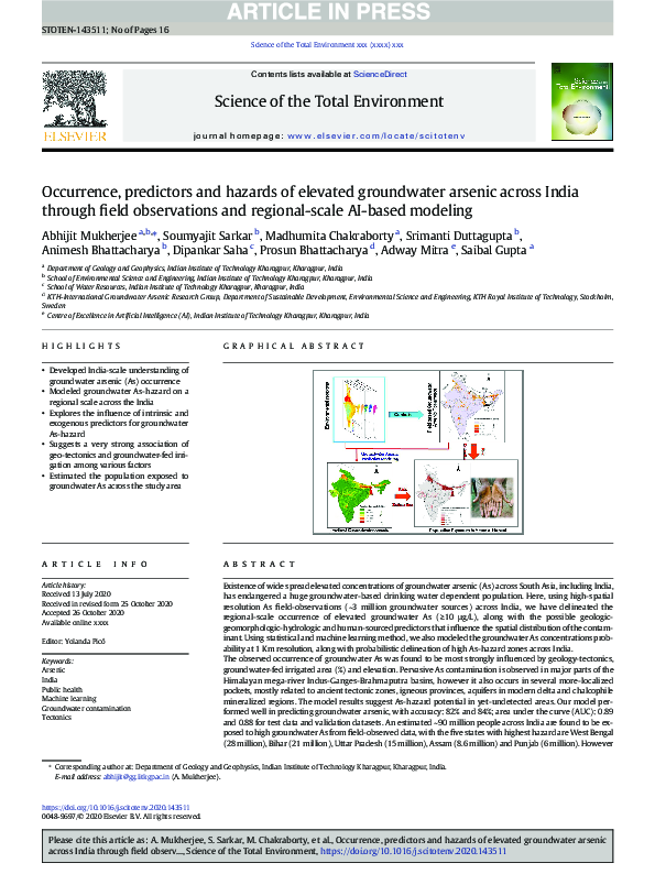 (PDF) Occurrence, predictors and hazards of elevated groundwater ...