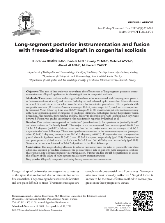 (PDF) Long-segment posterior instrumentation and fusion with freeze ...