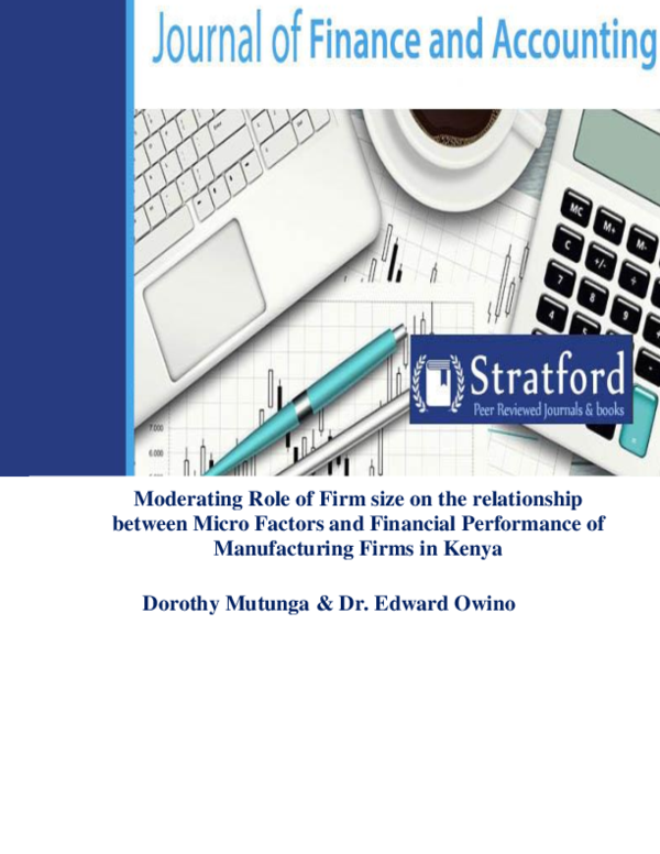 (PDF) Moderating Role of Firm size on the relationship between Micro ...