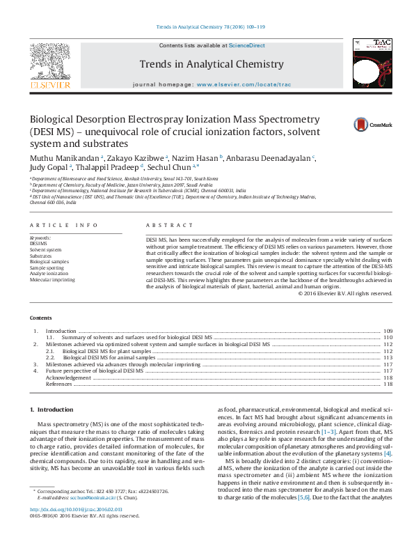 (PDF) Biological Desorption Electrospray Ionization Mass Spectrometry ...