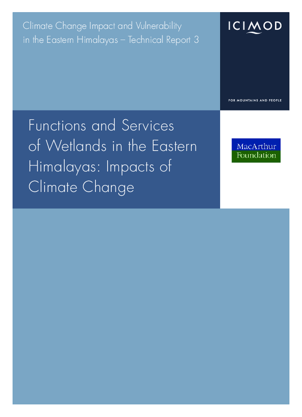 (PDF) Functions and services of wetlands in the eastern Himalayas ...