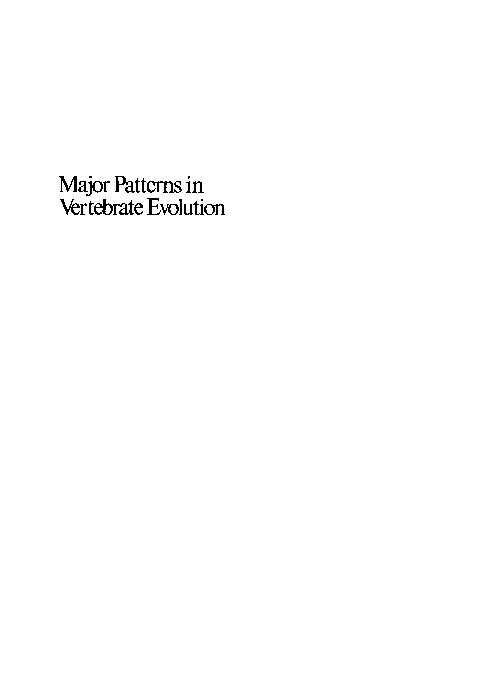 (PDF) Major Patterns in Vertebrate Evolution