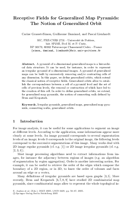 (PDF) Receptive Fields for Generalized Map Pyramids: The Notion of ...