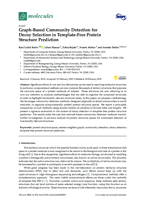 (PDF) Graph-Based Community Detection for Decoy Selection in Template ...