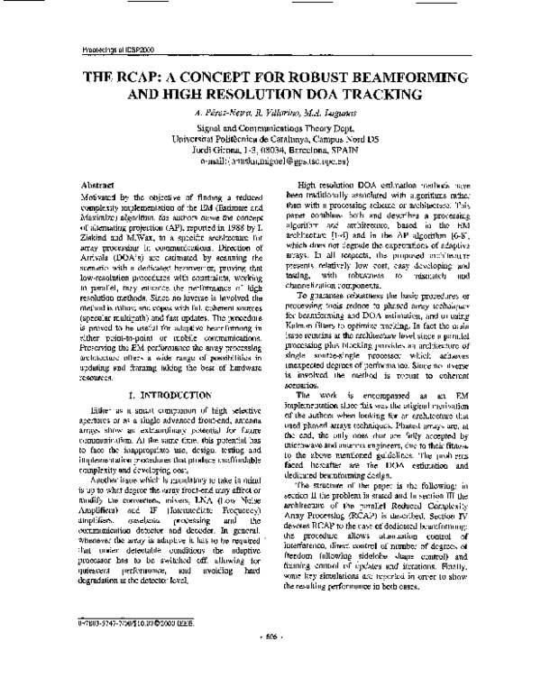 (PDF) The RCAP: a concept for robust beamforming and high resolution ...