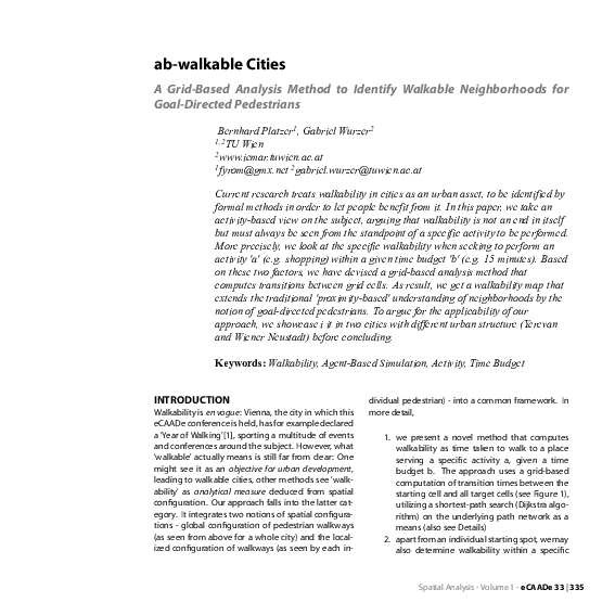 (PDF) ab-walkable Cities - A Grid-based Analysis Method to Identify ...