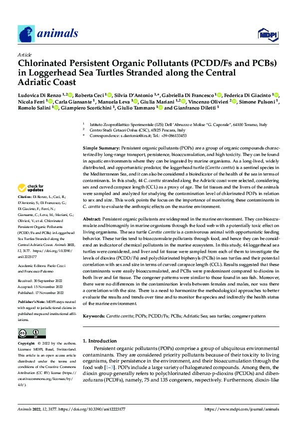 (PDF) Chlorinated Persistent Organic Pollutants (PCDD/Fs and PCBs) in ...