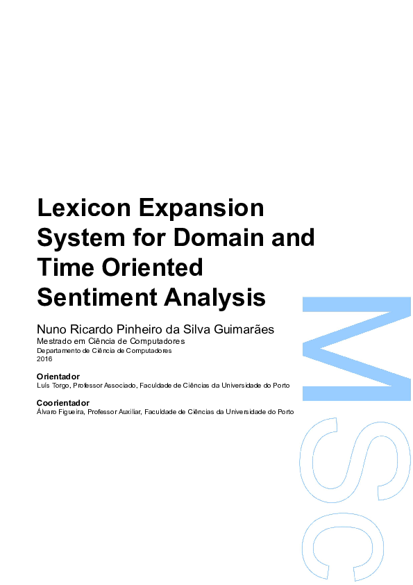 (PDF) Lexicon Expansion System for Domain and Time Oriented Sentiment ...