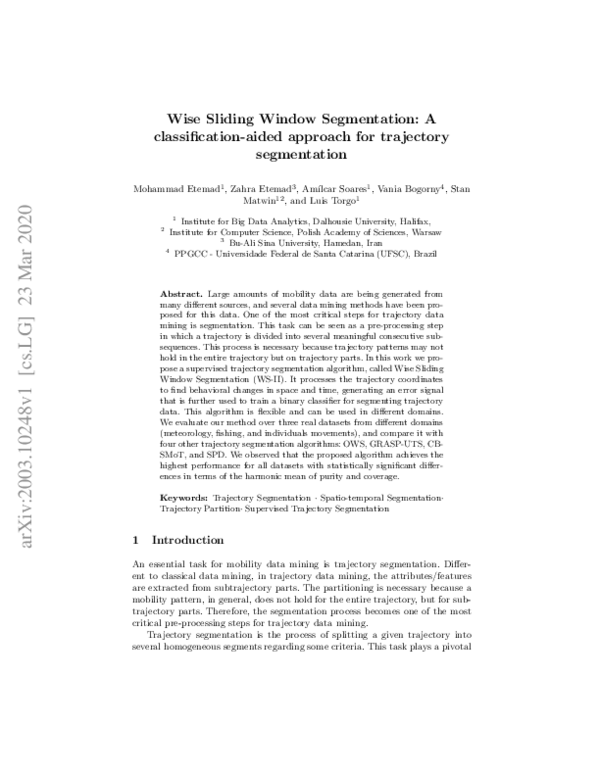 (PDF) Wise Sliding Window Segmentation: A Classification-Aided Approach ...