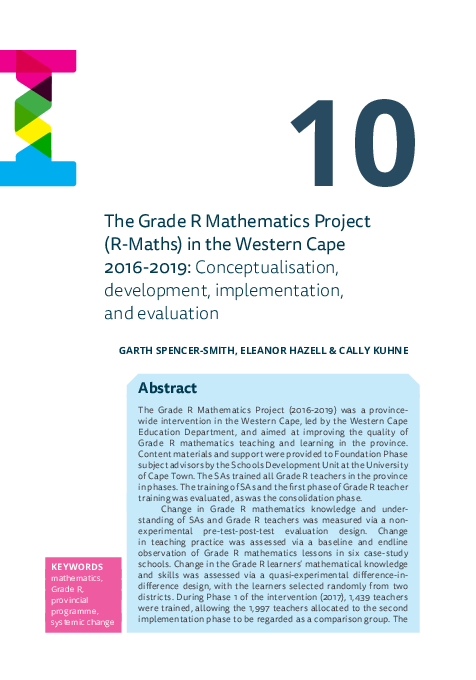 (PDF) The Grade R Mathematics Project (R-Maths) in the Western Cape ...