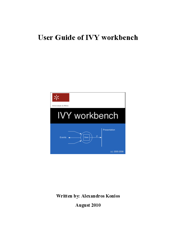 (PDF) User Guide of IVY Workbench