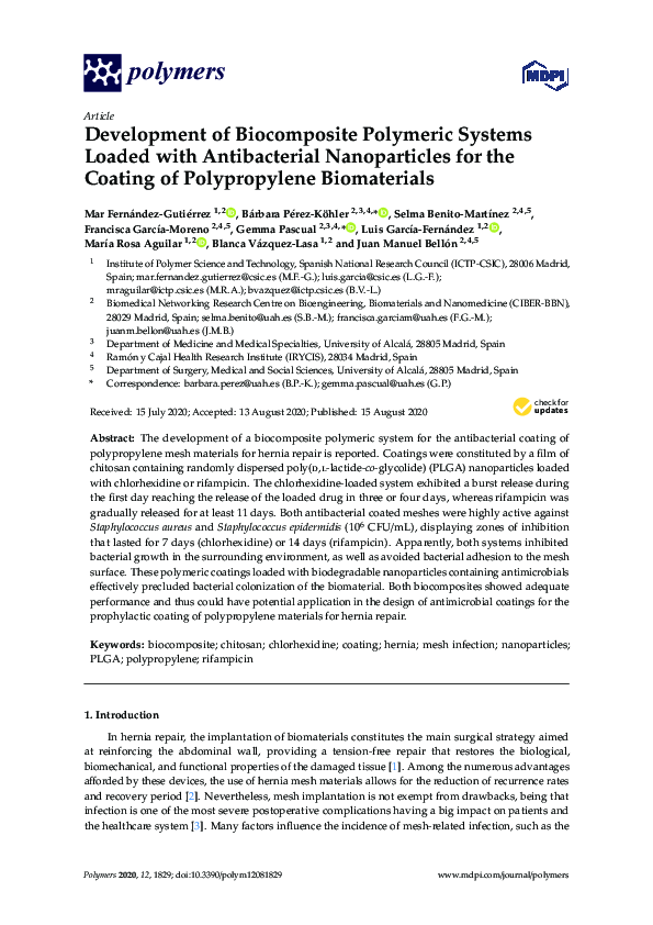 (PDF) Development of Biocomposite Polymeric Systems Loaded with ...