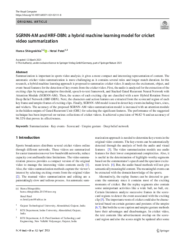(PDF) SGRNN-AM and HRF-DBN: a hybrid machine learning model for cricket ...
