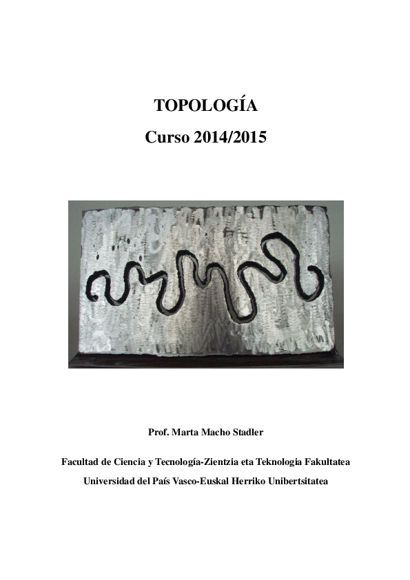 (PDF) TOPOLOG´IATOPOLOG´ TOPOLOG´IA Curso 2014/2015