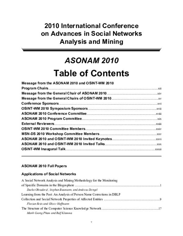 (PDF) A Social Network Analysis and Mining Methodology for the ...