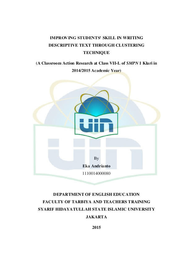 (PDF) Improving Students’ Skill in Writing Descriptive Text Through ...