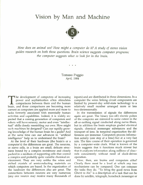 (PDF) Vision by Man and Machine