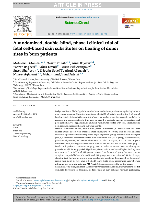 (PDF) A randomized, double-blind, phase I clinical trial of fetal cell ...