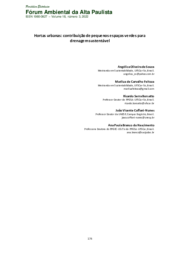 (PDF) Urban gardens: contribution of small green spaces to sustainable ...