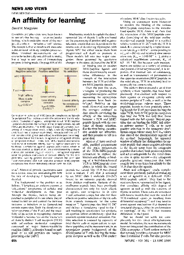 (PDF) An affinity for learning