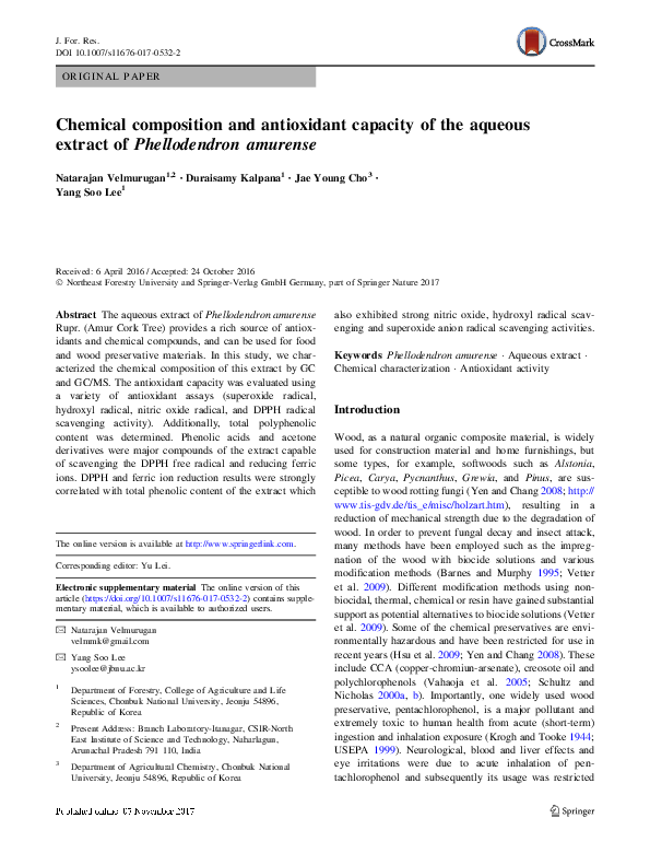(PDF) Chemical composition and antioxidant capacity of different ...
