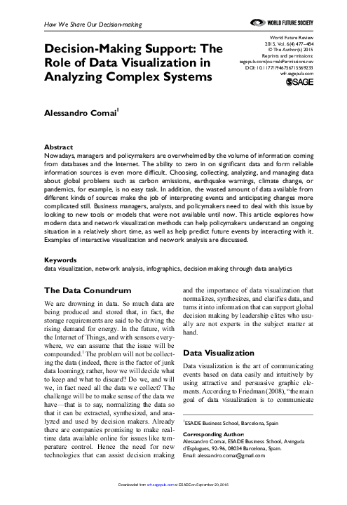 (PDF) Decision-Making Support: The Role of Data Visualization in ...