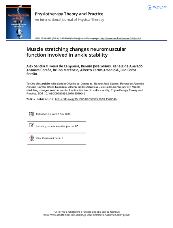(PDF) Muscle stretching changes neuromuscular function involved in ...