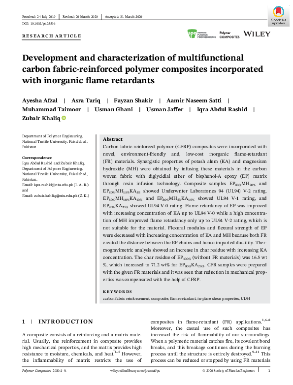 (PDF) Development and Characterization of Multifunctional Directly ...
