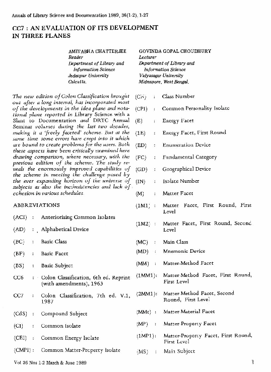 (PDF) CC7 : an evaluation of its development in three planes
