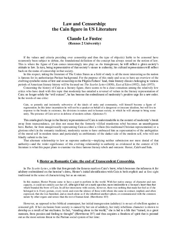 (PDF) Censorship and the creative process