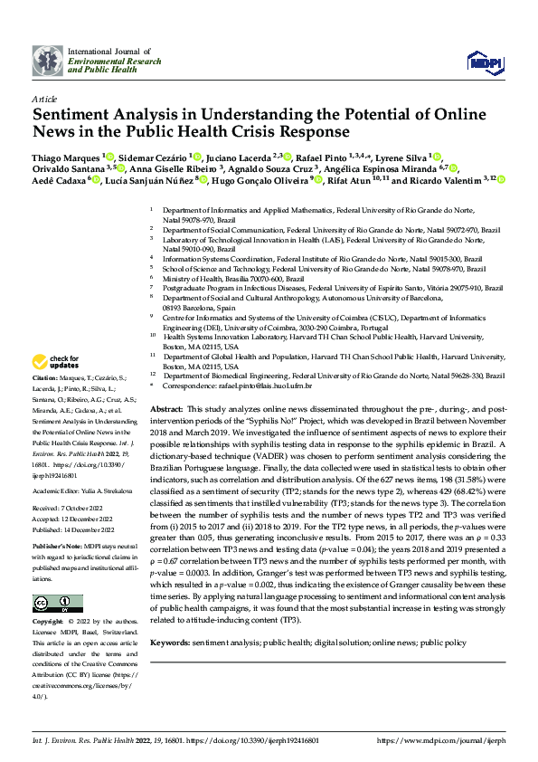 (PDF) Sentiment Analysis in Understanding the Potential of Online News ...