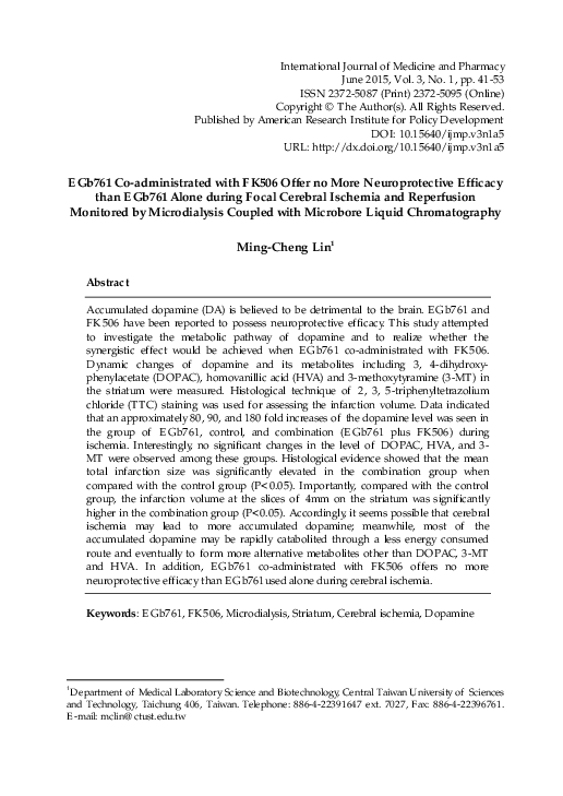 (PDF) EGb761 Co-administrated with FK506 Offer no More Neuroprotective ...