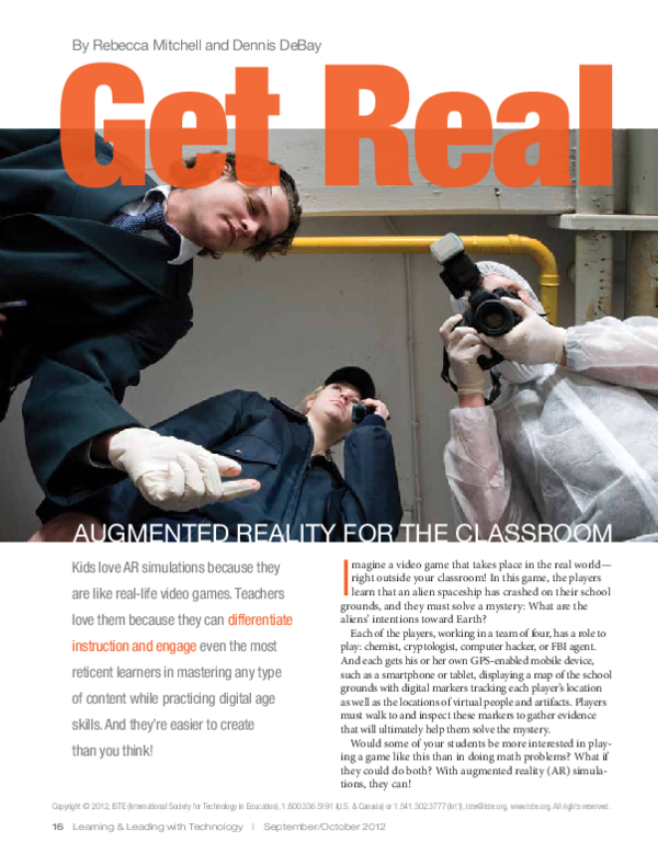 (PDF) Get Real: Augmented Reality for the Classroom
