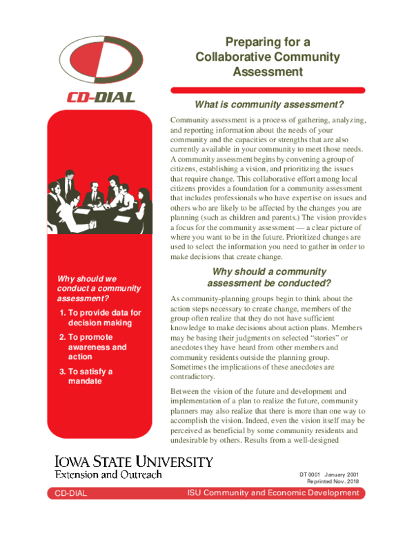 (PDF) Preparing for a Collaborative Community Assessment