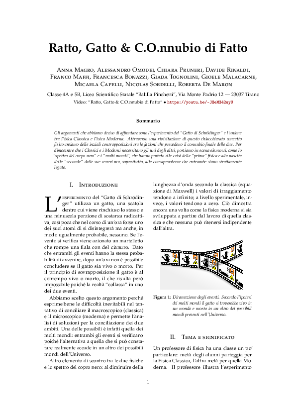 (PDF) Ratto, Gatto & C.O.nnubio di fatto