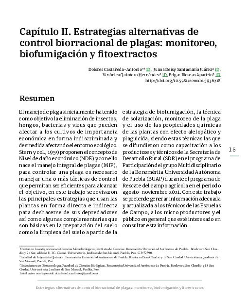 (PDF) Estrategias alternativas de control biorracional de plagas ...