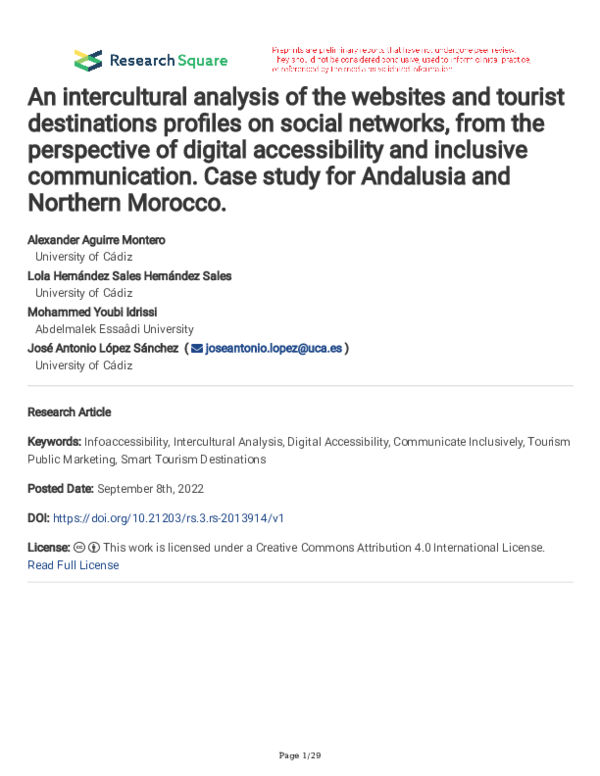 (PDF) An intercultural analysis of the websites and tourist ...
