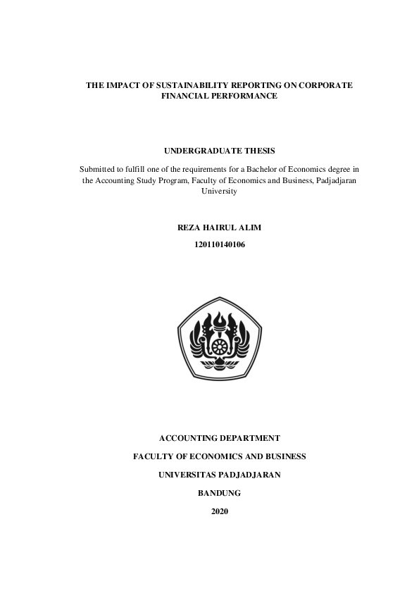 (PDF) THE IMPACT OF SUSTAINABILITY REPORTING ON CORPORATE FINANCIAL ...