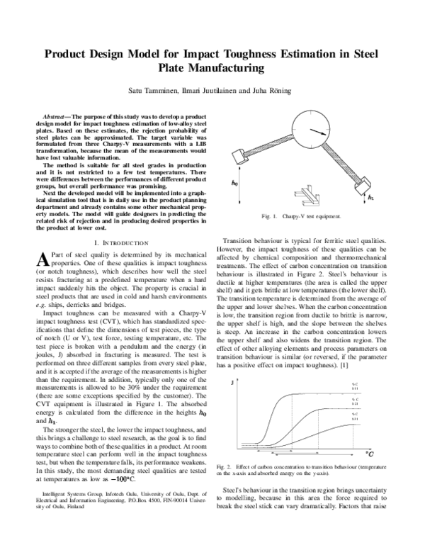 (PDF) Product design model for impact toughness estimation in steel ...