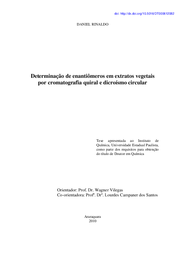 (PDF) Determinação de enantiômeros em extratos vegetais por ...