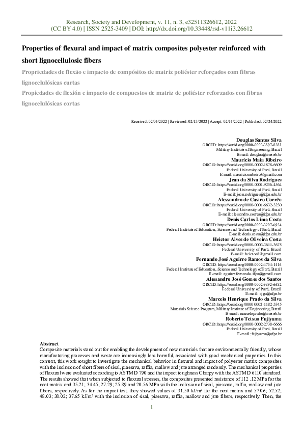 (PDF) Properties of flexural and impact of matrix composites polyester ...