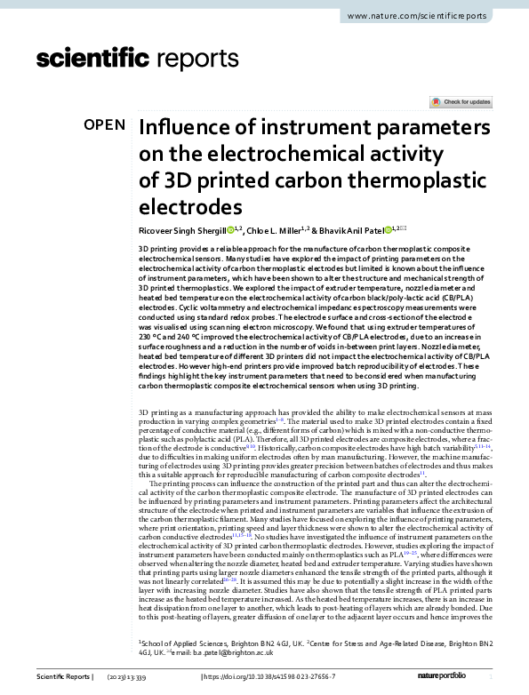 (PDF) Influence of instrument parameters on the electrochemical ...