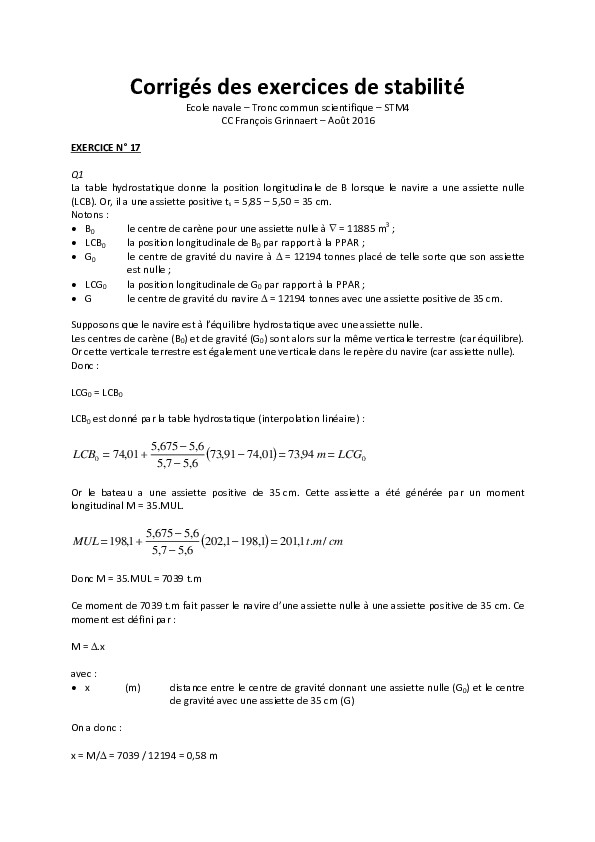 (PDF) Corrige exercice 17