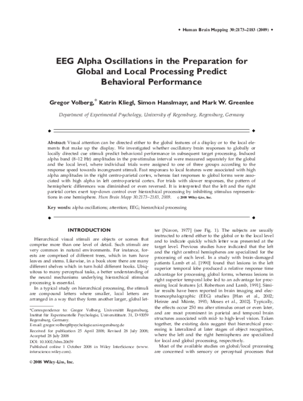 (PDF) EEG alpha oscillations in the preparation for global and local ...