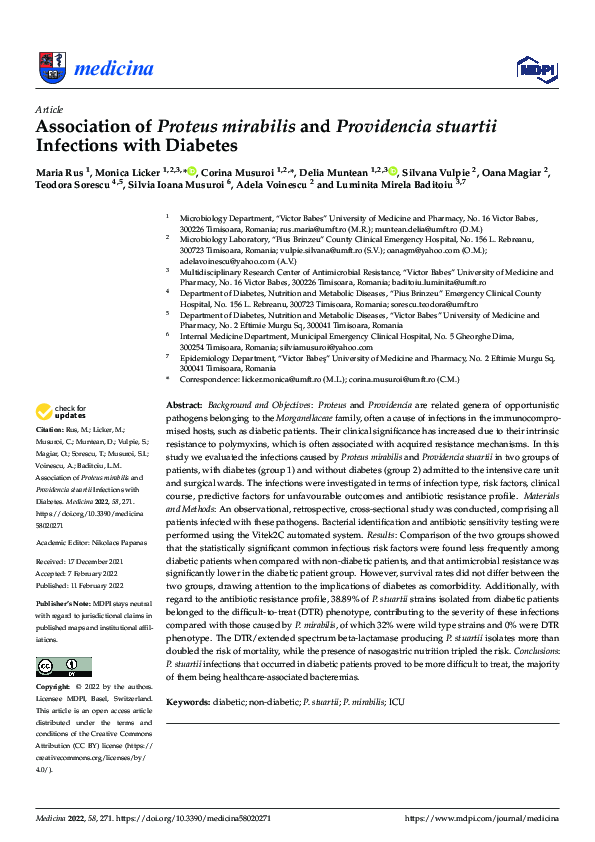 (PDF) Association of Proteus mirabilis and Providencia stuartii ...
