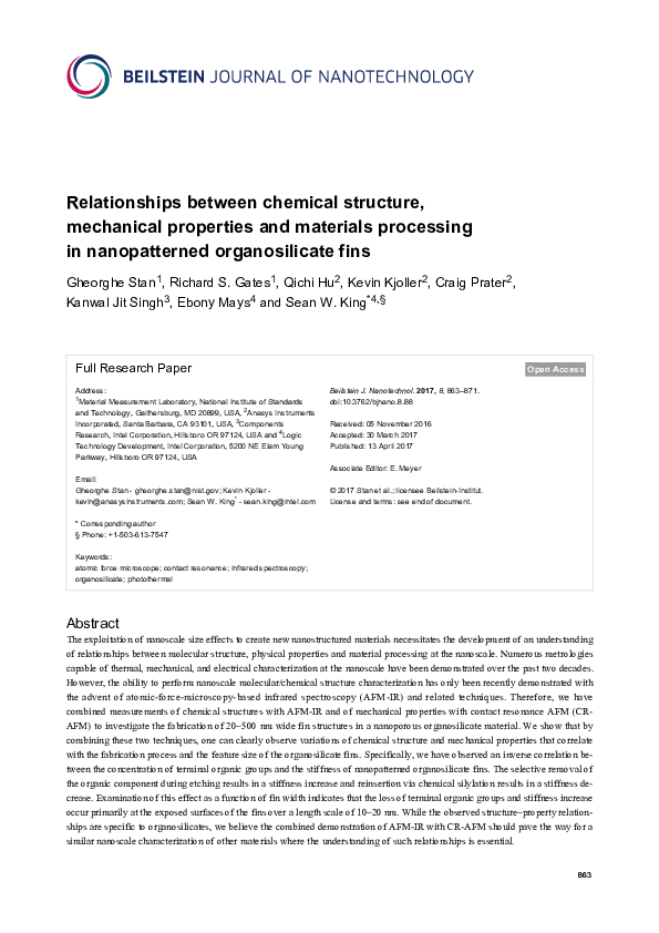 (PDF) Relationships between chemical structure, mechanical properties ...