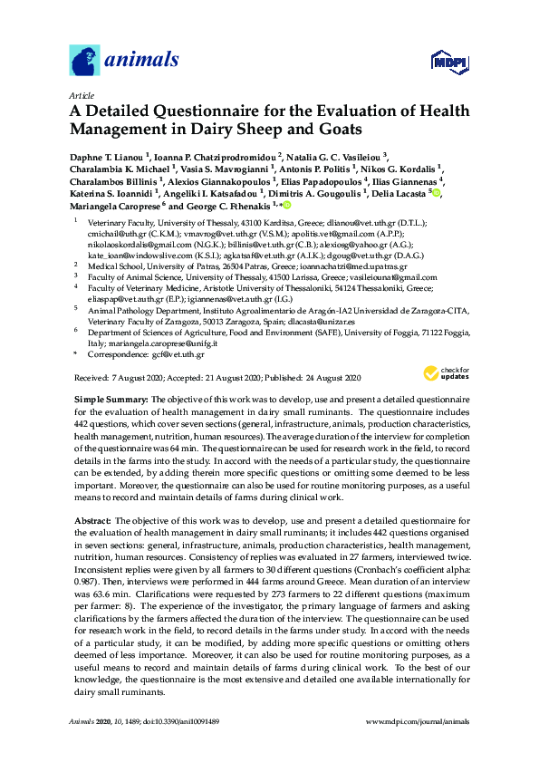 (PDF) A Detailed Questionnaire for the Evaluation of Health Management ...