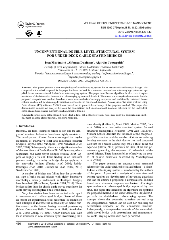 (PDF) Unconventional Double-Level Structural System for Under-Deck ...