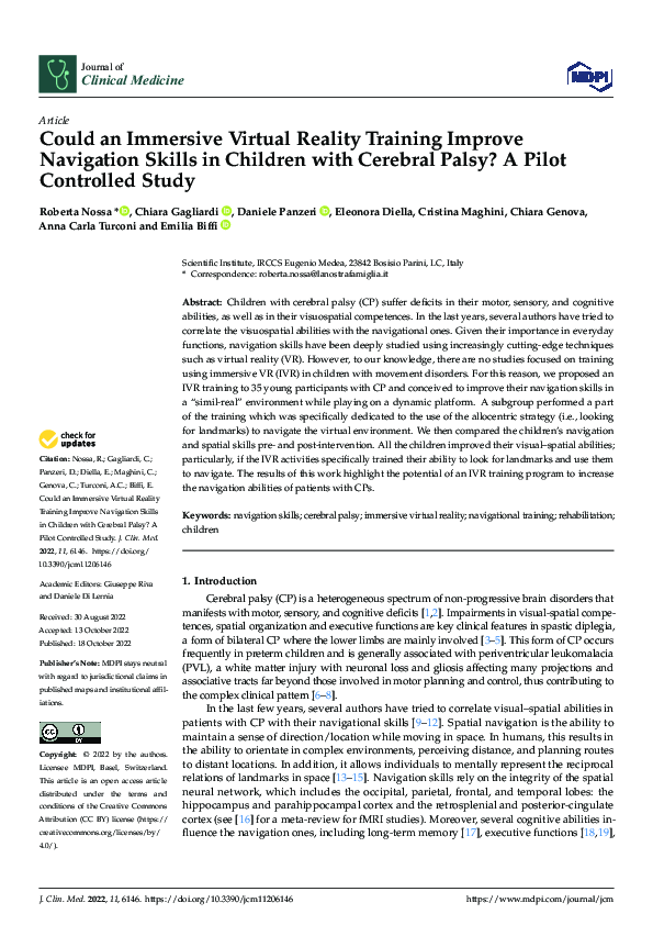 (PDF) Could an Immersive Virtual Reality Training Improve Navigation ...