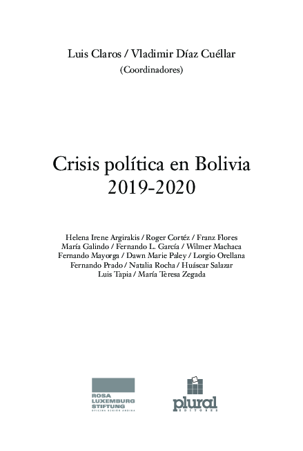 (PDF) Las condiciones para la crisis política de 2019 en Bolivia. Una ...